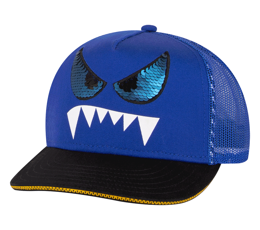 Skechers Monster Eyes Trucker Hat, KÉK / FEKETE, largeimage number 0