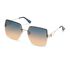 Oversized Rimless Square Sunglasses, GOLD, swatch