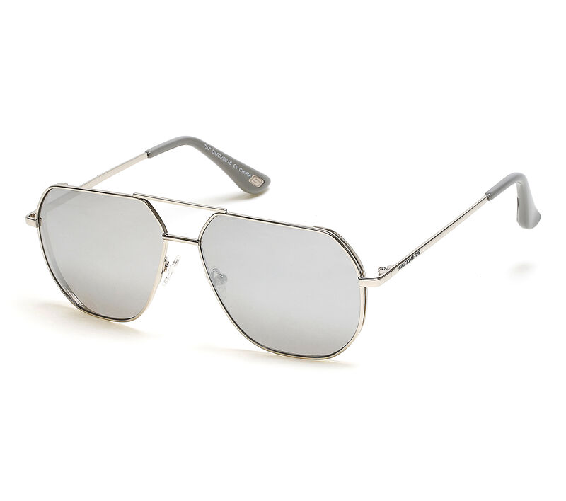 Metal Aviator Sunglasses, EZÜST, largeimage number 0