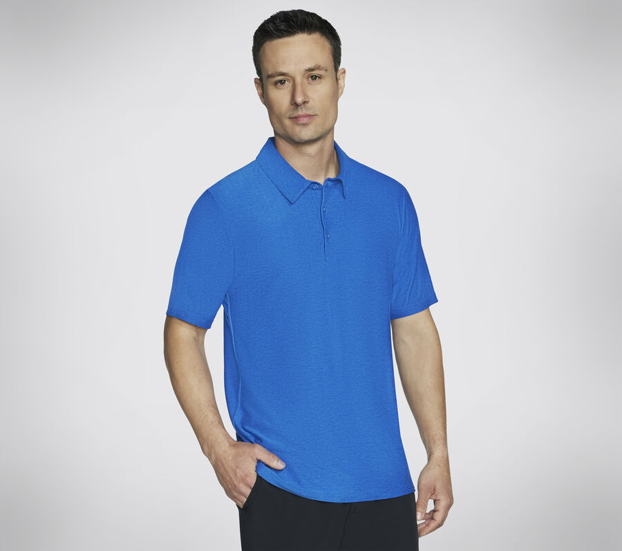 GO DRI All Day Polo, BLUE / GREEN, largeimage number 0