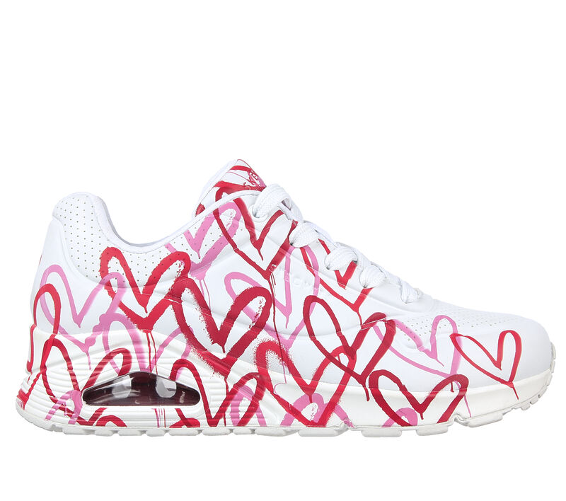 Skechers x JGoldcrown: Uno - Spread the Love, WHITE / RED / PINK, largeimage number 0