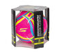 Hex Multi Wide Stripe Size 5 Soccer Ball, RÓZSASZÍN / KÉK, large image number 1