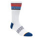 1 Pack Americana Stripe Crew Socks, FEHÉR, large image number 0