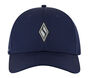 SKECHWEAVE Diamond Snapback Hat, SÖTÉTKÉK, large image number 2