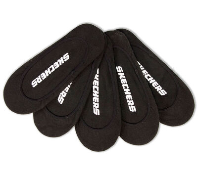 5 Pack Non Terry Solid Liner Socks