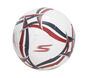 Hex Multi Wide Stripe Size 5 Soccer Ball, FEHÉR / KÉK, large image number 0