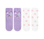 2 Pack Cat Cozy Crew Socks, LILA, large image number 1