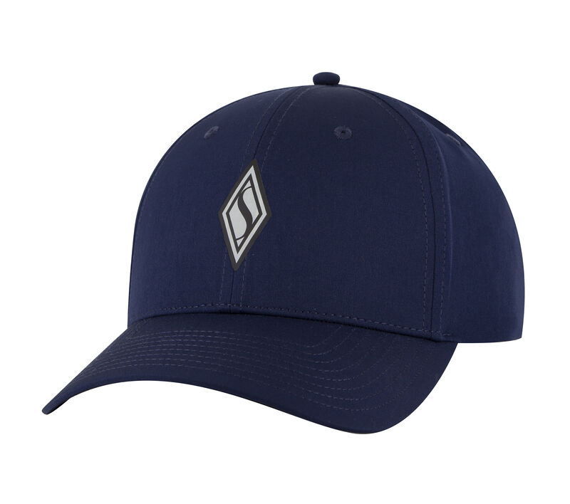 SKECHWEAVE Diamond Snapback Hat, SÖTÉTKÉK, largeimage number 0