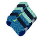 6 Pack Space Dye Low Cut Socks, KÉK / SZÜRKE, large image number 2