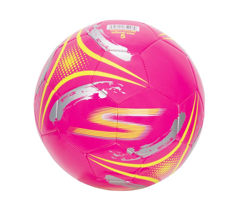 Hex Brushed Size 5 Soccer Ball, NEON RÓZSASZÍN / SÁRGA, largeimage number 0