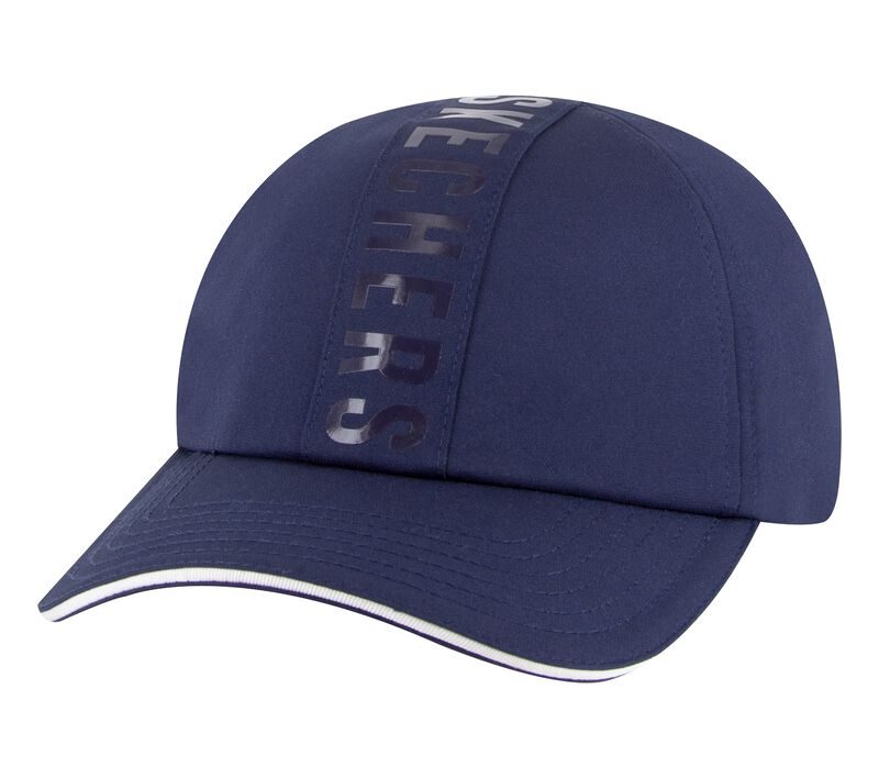 Wrap Logo Baseball Hat, SÖTÉTKÉK, largeimage number 0