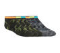 6 Pack Low Cut Camo Socks, FEKETE, large image number 0