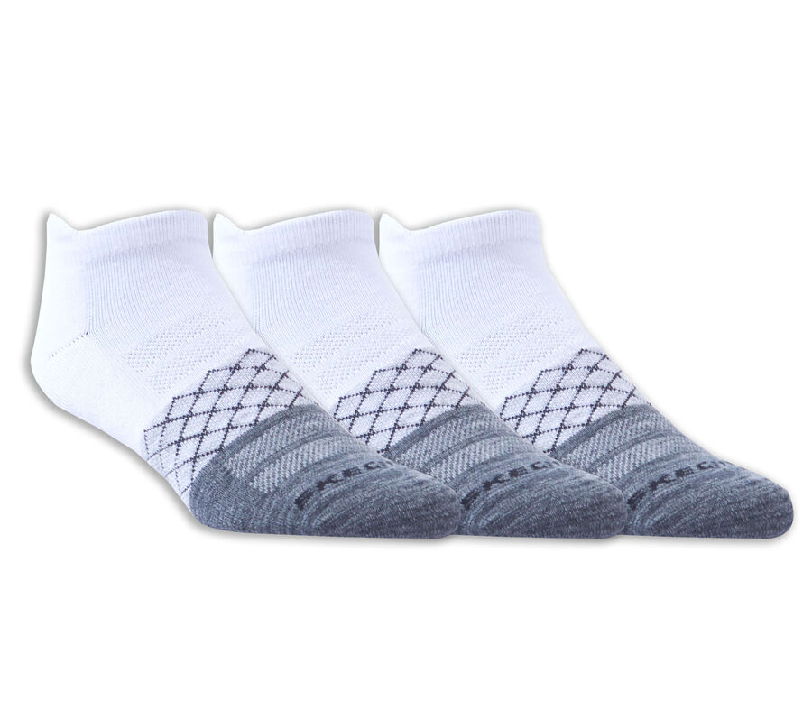 3 Pack Diamond Arch Socks, FEHÉR / FEKETE, largeimage number 0