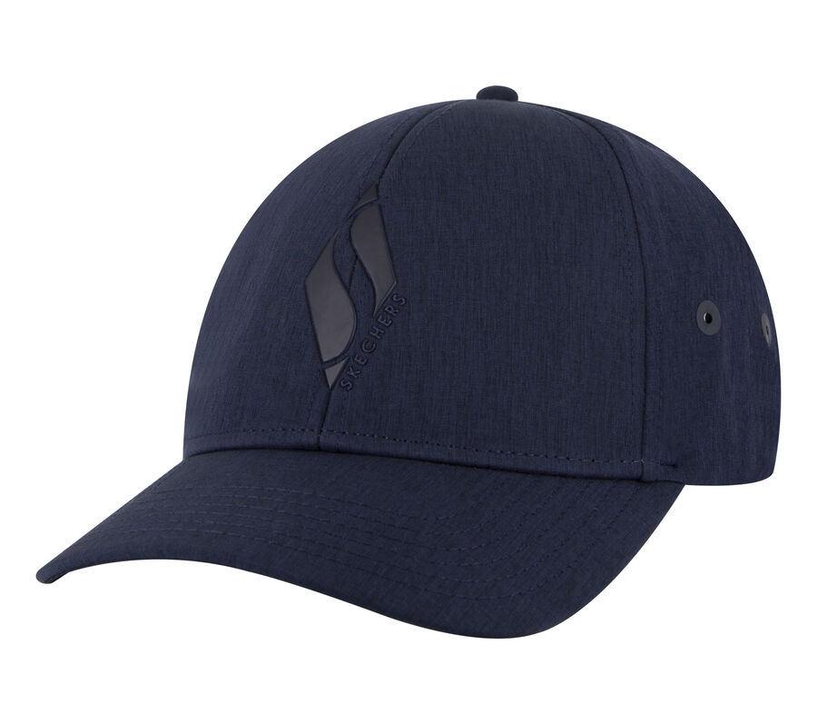 Skechers Accessories - Diamond S Hat, SÖTÉTKÉK, largeimage number 0
