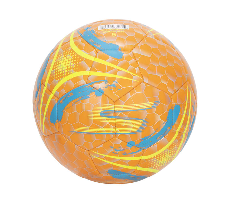Hex Brushed Size 5 Soccer Ball, NEON NARANCSSÁRGA, largeimage number 0