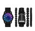 Laser Crystal Black Watch, FEKETE, swatch