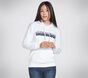 GO LOUNGE Stack Logo Pullover Hoodie, WHITE, large image number 0