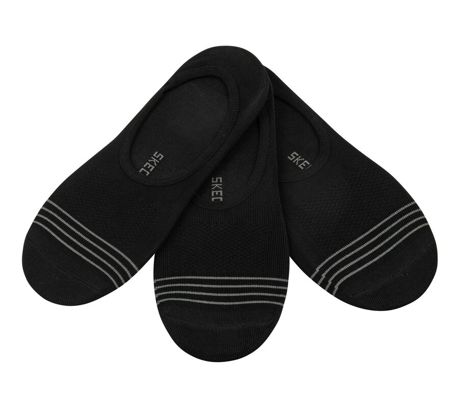 3 Pack Mesh Liner Socks, FEKETE, largeimage number 0